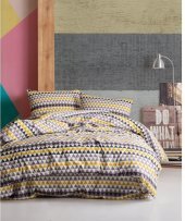 Постільна білизна Home Perfect Ranforce Tracy помаранчевий євро 200х220 см