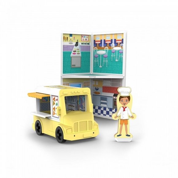 Магнітний набір Магазин піци та морозива MD30658