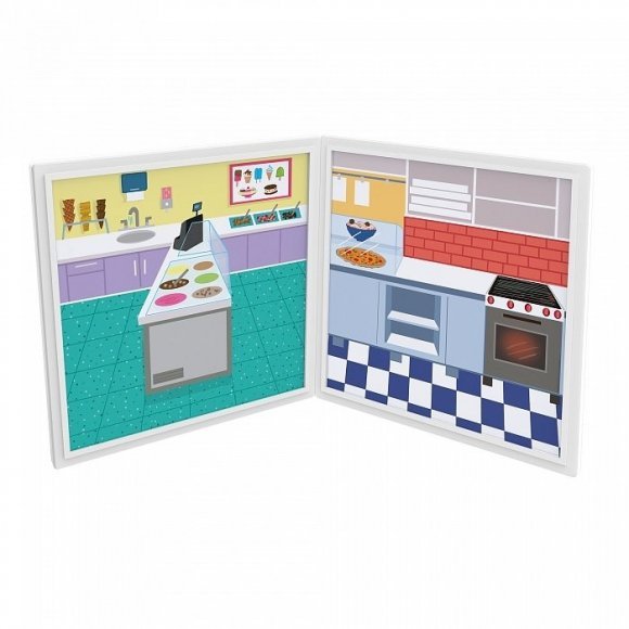 Магнітний набір Магазин піци та морозива MD30658