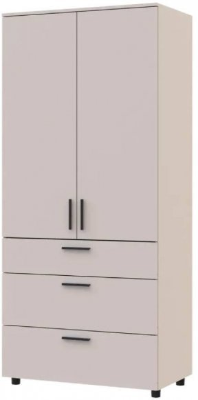 Шафа для одягу Doros Торн Кашемір 2 ДСП/3Ш (полиці) 90х51.6х200 (DRS-012028) Шафа для одягу Doros Торн Кашемір 2 ДСП/3Ш (полиці) 90х51.6х200 (DRS-012028)