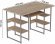 Комп'ютерний стіл Ferrum-decor Тім 75x140x70 сірий ДСП Дуб Сан-Марино 16мм (FRD-101900)
