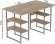 Комп'ютерний стіл Ferrum-decor Карен 75x120x70 сірий ДСП Дуб Сан-Марино 32мм (FRD-102446)