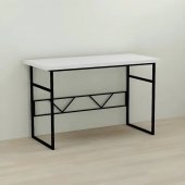 Письмовий стіл Ferrum-decor Раян 76x100x60 чорний ДСП Біле 32мм (FRD-103676)