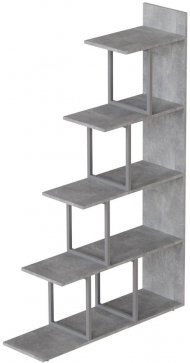 Етажерка Ferrum-decor Стелла 1600x1020x300 Сірий метал ДСП Бетон (FRD-105496) Етажерка Ferrum-decor Стелла 1600x1020x300 Сірий метал ДСП Бетон (FRD-105496)
