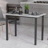 Стіл універсальний Knap Ferrum-decor 750x1000x600 Чорний метал ДСП Білий 16 мм (FRD-106338)