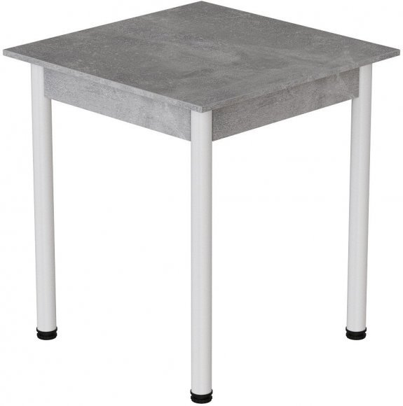 Стіл кухонний Ferrum-decor Агата 75x80x80 Білий ДСП Бетон 16мм (FRD-105558) Стіл кухонний Ferrum-decor Агата 75x80x80 Білий ДСП Бетон 16мм (FRD-105558)