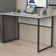 Стіл письмовий Коді Ferrum-decor 75x100x70 Чорний метал ДСП Бетон 32 мм (FRD-106600)