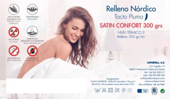 Ковдра зима-літо Nordico Confort Satin 300 200х220 см