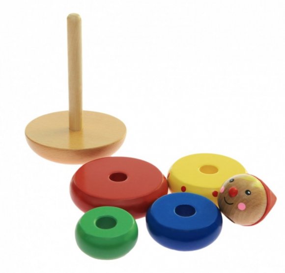 Пірамідка дерев'яна Чоловічок 58896