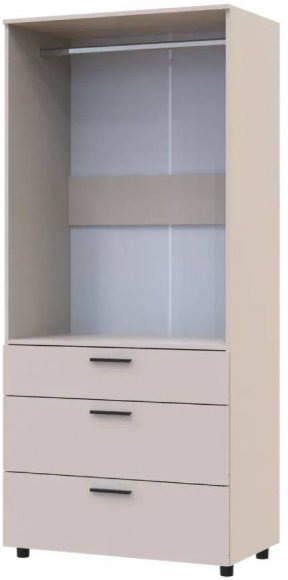 Шафа для одягу Doros Торн Кашемір 2 ДСП/3Ш (штанга) 90х51.6х200 (DRS-012029)