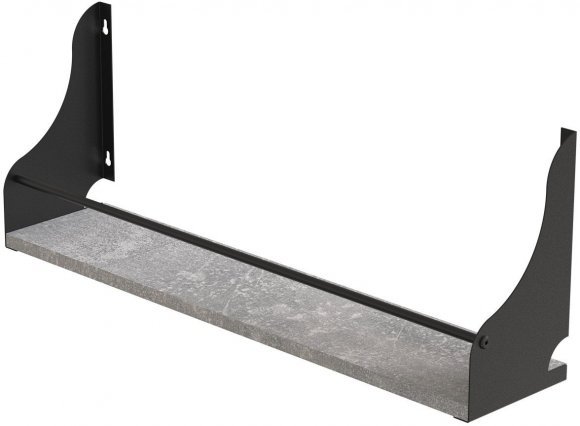Полиця настінна Ferrum-decor Ізі 260x600x150 метал Чорний ДСП Бетон 16 мм (FRD-102932) Полиця настінна Ferrum-decor Ізі 260x600x150 метал Чорний ДСП Бетон 16 мм (FRD-102932)
