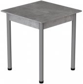 Стіл кухонний Ferrum-decor Агата 75x80x80 Сірий ДСП Бетон 16мм (FRD-105559)