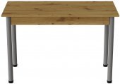 Стіл кухонний Ferrum-decor Беніта 75x120x80 Сірий ДСП Дуб Артизан 16мм (FRD-105701)