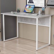 Стіл письмовий Коді Ferrum-decor 75x100x70 Білий метал ДСП Бетон 32 мм (FRD-106601)