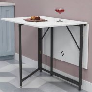 Стіл трансформер книжка Вуді Ferrum-decor 75x130x90 Чорний метал ДСП (FRD-106752)