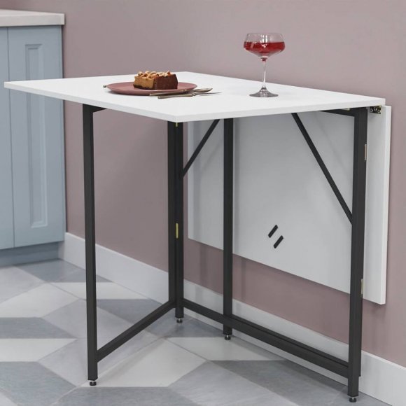 Стіл трансформер книжка Вуді Ferrum-decor 75x130x90 Чорний метал ДСП (FRD-106752) Стіл трансформер книжка Вуді Ferrum-decor 75x130x90 Чорний метал ДСП (FRD-106752)
