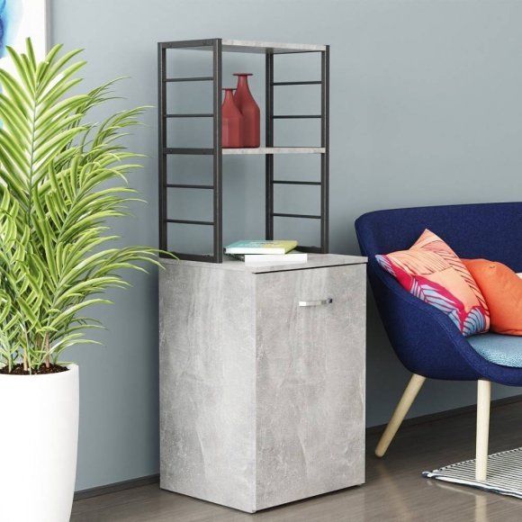 Стіл-тумба трансформер Смарт 4/2 з етажеркою Ferrum-decor 1430x1450x600 Чорний метал ДСП Бетон 16 мм (FRD-105135) Стіл-тумба трансформер Смарт 4/2 з етажеркою Ferrum-decor 1430x1450x600 Чорний метал ДСП Бетон 16 мм (FRD-105135)