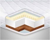 Матрац топер Cocos-Latex трикотаж 110х195х7 см