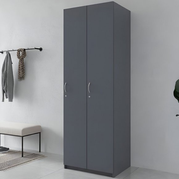 Роздягальня Doros 2-х секційна Графіт 2 ДСП 60х52х180 (DRS-011613) Роздягальня Doros 2-х секційна Графіт 2 ДСП 60х52х180 (DRS-011613)