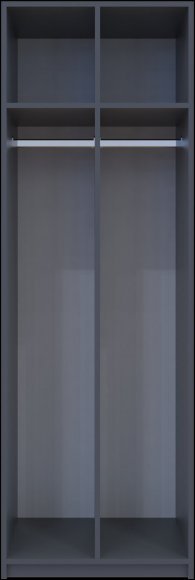 Роздягальня Doros 2-х секційна Графіт 2 ДСП 60х52х180 (DRS-011613) Роздягальня Doros 2-х секційна Графіт 2 ДСП 60х52х180 (DRS-011613)