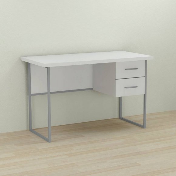Письмовий стіл Ferrum-decor Дакота 76x120x60 сірий ДСП Біле 32мм (FRD-102315)