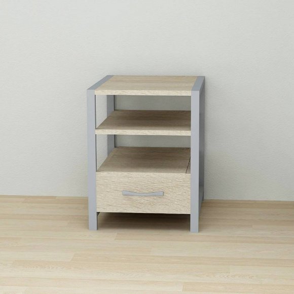 Тумба універсальна Ferrum-decor Вів'єн 1/1 50x41x40 сірий ДСП Дуб Сонома 16мм (FRD-104153)