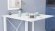 Стіл-книга трансформер Оріон 1 Ferrum-decor 750x810x730 Білий метал ДСП Біле 16 мм (FRD-104604)