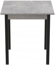 Стіл кухонний Ferrum-decor Агата 75x80x80 Чорний ДСП Бетон 16мм (FRD-105560)