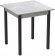 Стіл кухонний Ferrum-decor Агата 75x80x80 Чорний ДСП Бетон 16мм (FRD-105560) Стіл кухонний Ferrum-decor Агата 75x80x80 Чорний ДСП Бетон 16мм (FRD-105560)