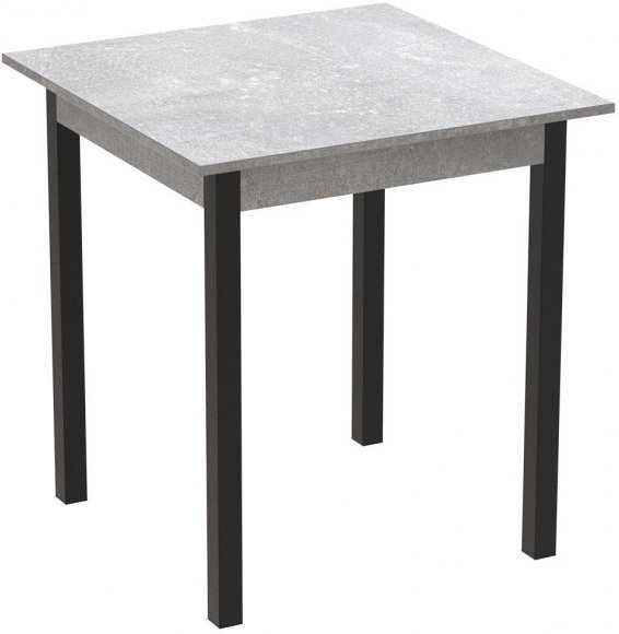 Стіл кухонний Ferrum-decor Агата 75x80x80 Чорний ДСП Бетон 16мм (FRD-105560) Стіл кухонний Ferrum-decor Агата 75x80x80 Чорний ДСП Бетон 16мм (FRD-105560)