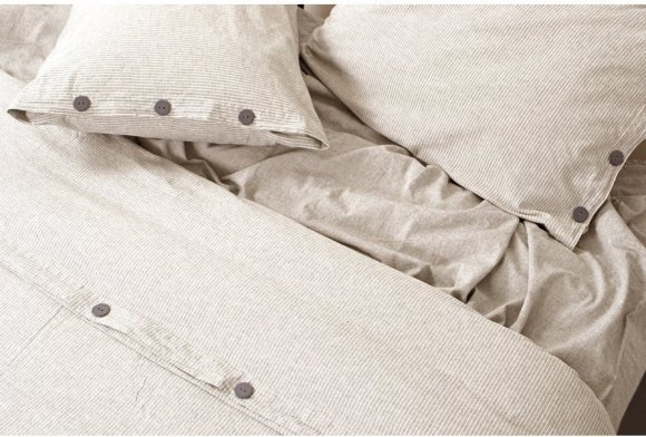 Постільна білизна Home Washed cotton Daften kahve-bej євро svt-2000022294614