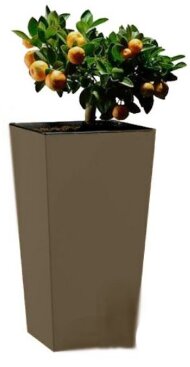 Вазон Elise 25 см коричневий матовий 411139372