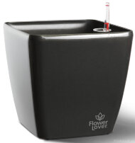 Розумний вазон Quadrato Flower Lover 25 см 41116630 Антрацит глянсовий