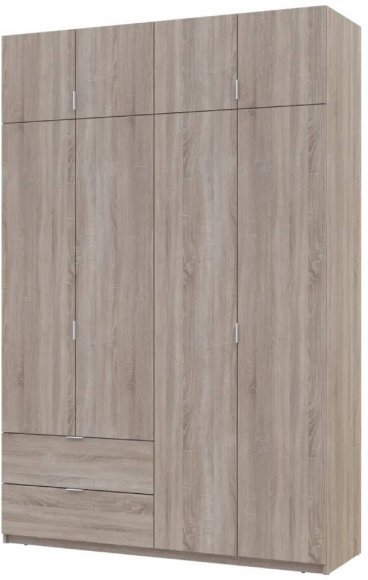 Шафа для одягу Doros Лукас Дуб Сонома 160х50х240 (DRS-011619) Шафа для одягу Doros Лукас Дуб Сонома 160х50х240 (DRS-011619)