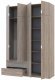 Шафа для одягу Doros Лукас Дуб Сонома 160х50х240 (DRS-011619) Шафа для одягу Doros Лукас Дуб Сонома 160х50х240 (DRS-011619)
