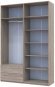 Шафа для одягу Doros Лукас Дуб Сонома 160х50х240 (DRS-011619) Шафа для одягу Doros Лукас Дуб Сонома 160х50х240 (DRS-011619)