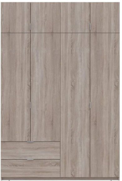 Шафа для одягу Doros Лукас Дуб Сонома 160х50х240 (DRS-011619) Шафа для одягу Doros Лукас Дуб Сонома 160х50х240 (DRS-011619)