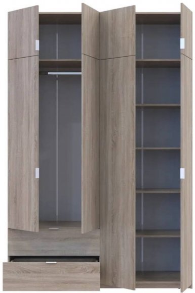 Шафа для одягу Doros Лукас Дуб Сонома 160х50х240 (DRS-011619) Шафа для одягу Doros Лукас Дуб Сонома 160х50х240 (DRS-011619)