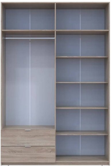 Шафа для одягу Doros Лукас Дуб Сонома 160х50х240 (DRS-011619) Шафа для одягу Doros Лукас Дуб Сонома 160х50х240 (DRS-011619)