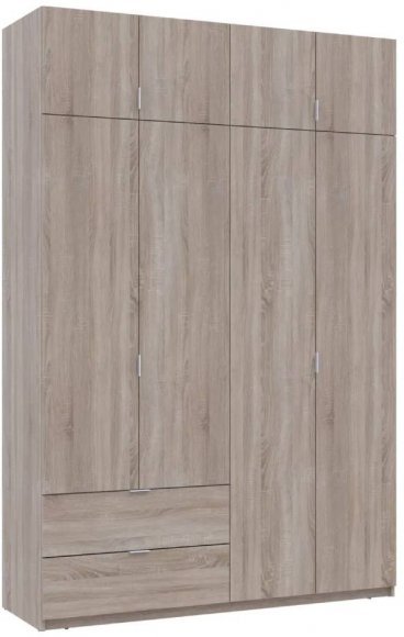 Шафа для одягу Doros Лукас Дуб Сонома 160х50х240 (DRS-011619) Шафа для одягу Doros Лукас Дуб Сонома 160х50х240 (DRS-011619)