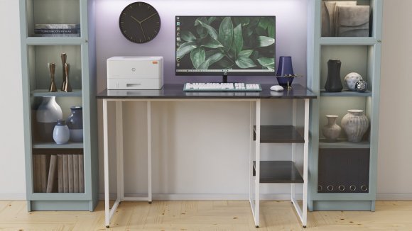 Комп'ютерний стіл Ferrum-decor Гаррі 75x120x70 чорний ДСП Сосна Кембра 16мм (FRD-103555)