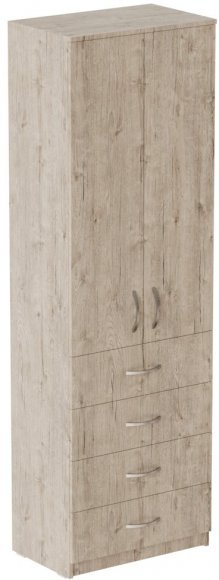 Шафа Анжело Ferrum-decor на 3 полиць з 2 дверима та 4 ящики 1900x600x380 ДСП Дуб Сан-Марино 16 мм (FRD-104990) Шафа Анжело Ferrum-decor на 3 полиць з 2 дверима та 4 ящики 1900x600x380 ДСП Дуб Сан-Марино 16 мм (FRD-104990)