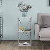 Етажерка 3/34 Ferrum-decor Серії Конект 73x34x28 сірий ДСП Бетон 16мм (FRD-105545)
