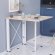 Стіл-книга трансформер Оріон 1 Ferrum-decor 750x810x730 Білий метал ДСП Дуб Сан-Марино 16 мм (FRD-104605)