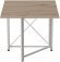 Стіл-книга трансформер Оріон 1 Ferrum-decor 750x810x730 Білий метал ДСП Дуб Сан-Марино 16 мм (FRD-104605)