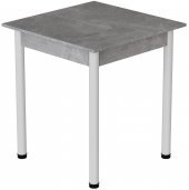 Стіл кухонний Ferrum-decor Агата 75x90x90 Білий ДСП Бетон 16мм (FRD-105561)