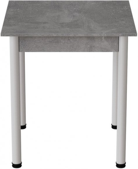 Стіл кухонний Ferrum-decor Агата 75x90x90 Білий ДСП Бетон 16мм (FRD-105561)