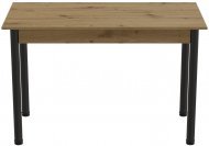 Стіл кухонний Ferrum-decor Беніта 75x120x80 Чорний ДСП Дуб Артизан 16мм (FRD-105703) Стіл кухонний Ferrum-decor Беніта 75x120x80 Чорний ДСП Дуб Артизан 16мм (FRD-105703)