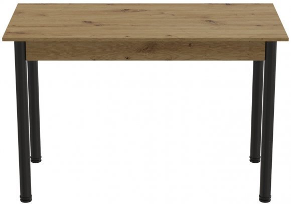 Стіл кухонний Ferrum-decor Беніта 75x120x80 Чорний ДСП Дуб Артизан 16мм (FRD-105703) Стіл кухонний Ferrum-decor Беніта 75x120x80 Чорний ДСП Дуб Артизан 16мм (FRD-105703)