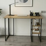 Комп'ютерний стіл Ferrum-decor Кевін 75x100x60 чорний ДСП Дуб Артізан 32мм (FRD-106835) Комп'ютерний стіл Ferrum-decor Кевін 75x100x60 чорний ДСП Дуб Артізан 32мм (FRD-106835)